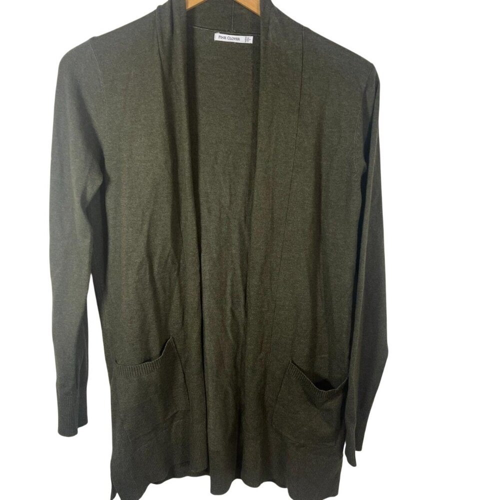 NWOT olive green‎ cardigan Pink Clover Stitch Fix NEW size S small
